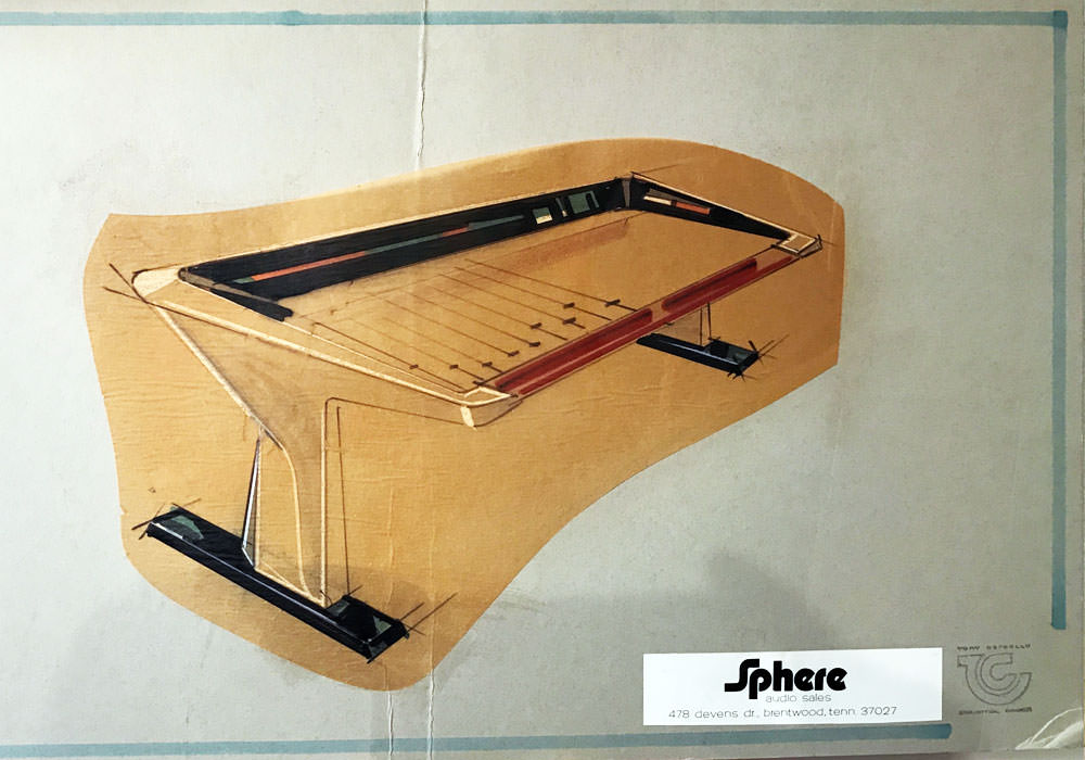 Vintage industrial design rendering reference